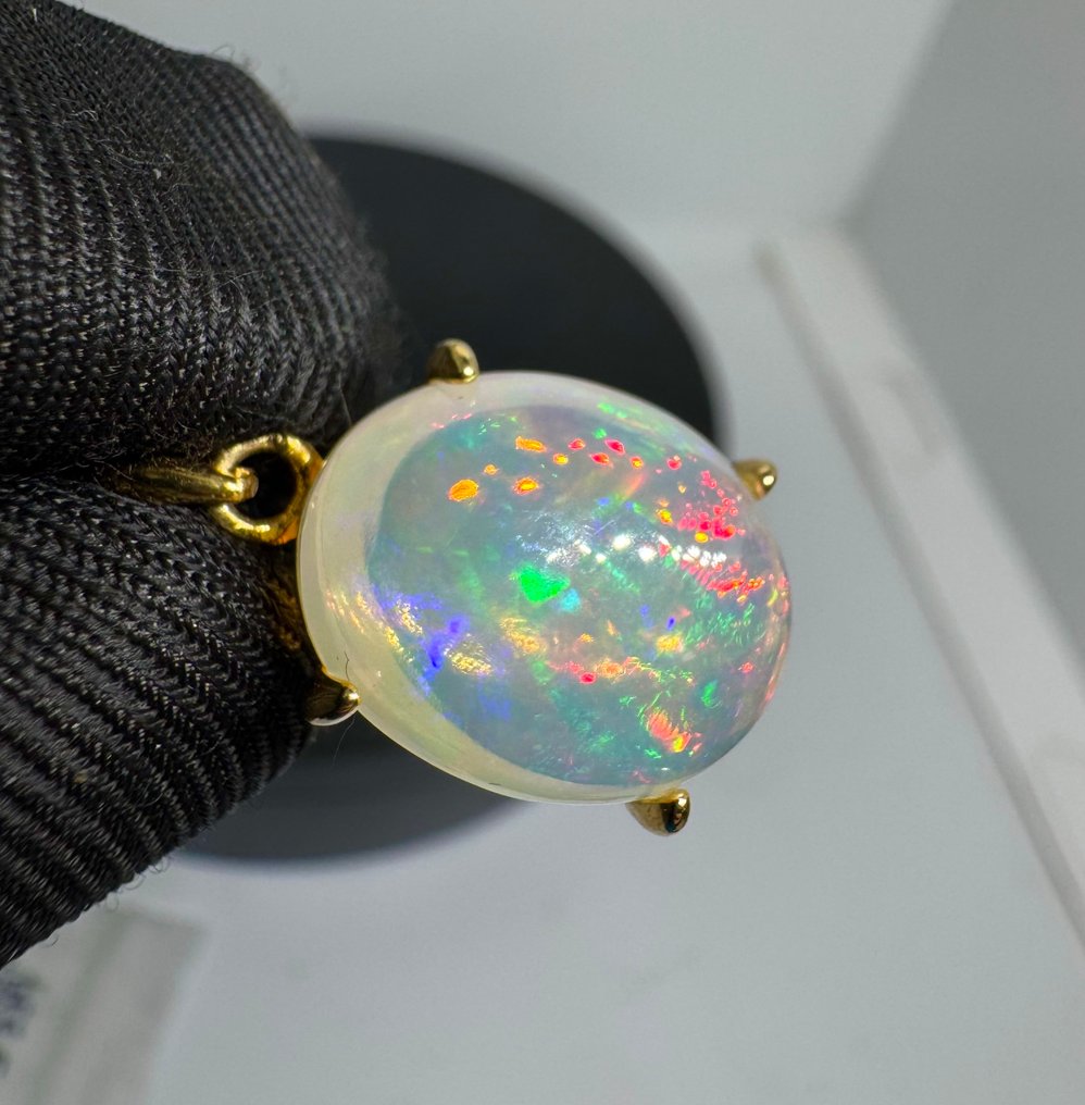 Οπάλιο Κρεμαστό κόσμημα - Ύψος: 24 mm - Πλάτος: 12.5 mm- 2.44 g - (1) #2.1