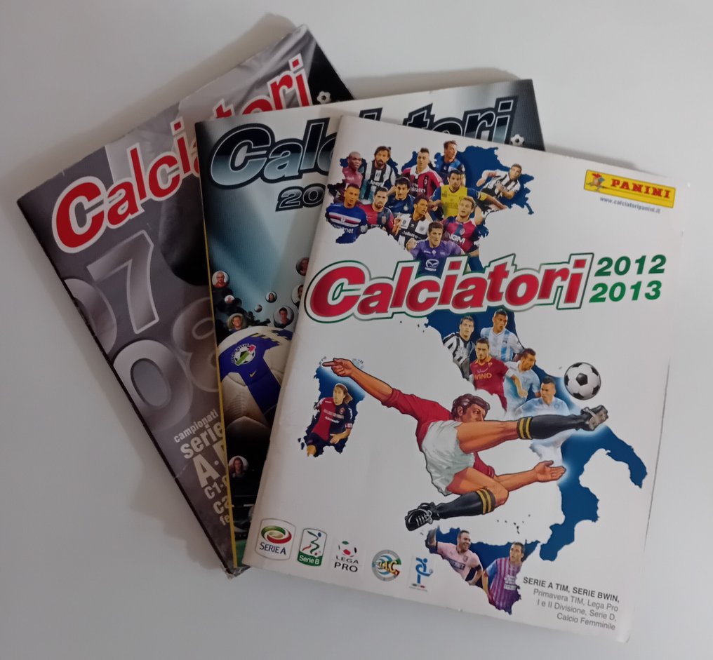 Panini Calciatori 2007/2008 - 2008/2009 - 2012/2013 - 3 Ολοκληρωμένο άλμπουμ - Mint (M) #1.0