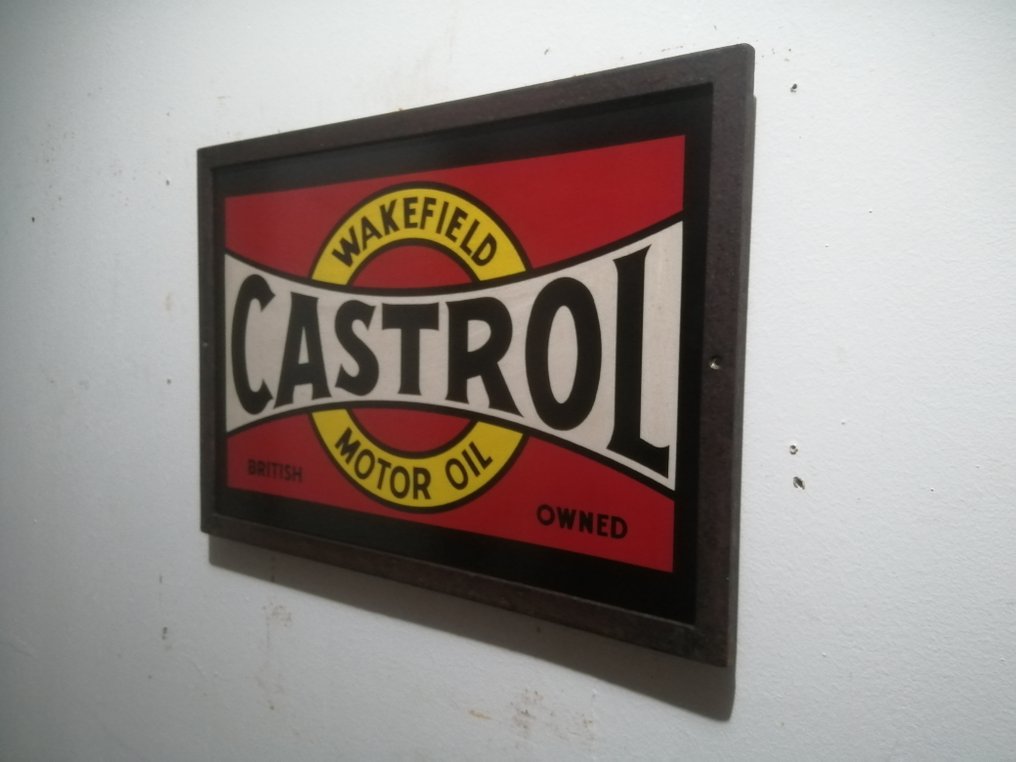 Castrol - Διαφημιστική πινακίδα Castrol - Castrol - Διαφημιστική πινακίδα - 1960 - Μέταλλο #1.0