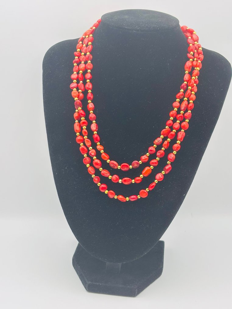 Rote Koralle - Halskette #4.3