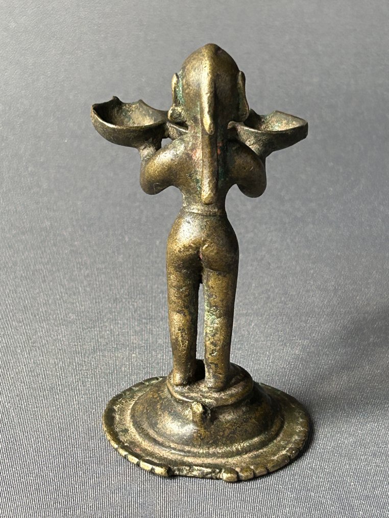 油灯 - 黄铜色 - 印度 - S. XVIII #3.2