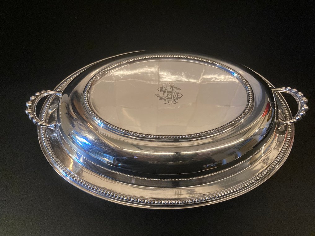 Charles S. Green& Co. - Servierplatte (2) - Versilbert - mit Monogramm #1.0