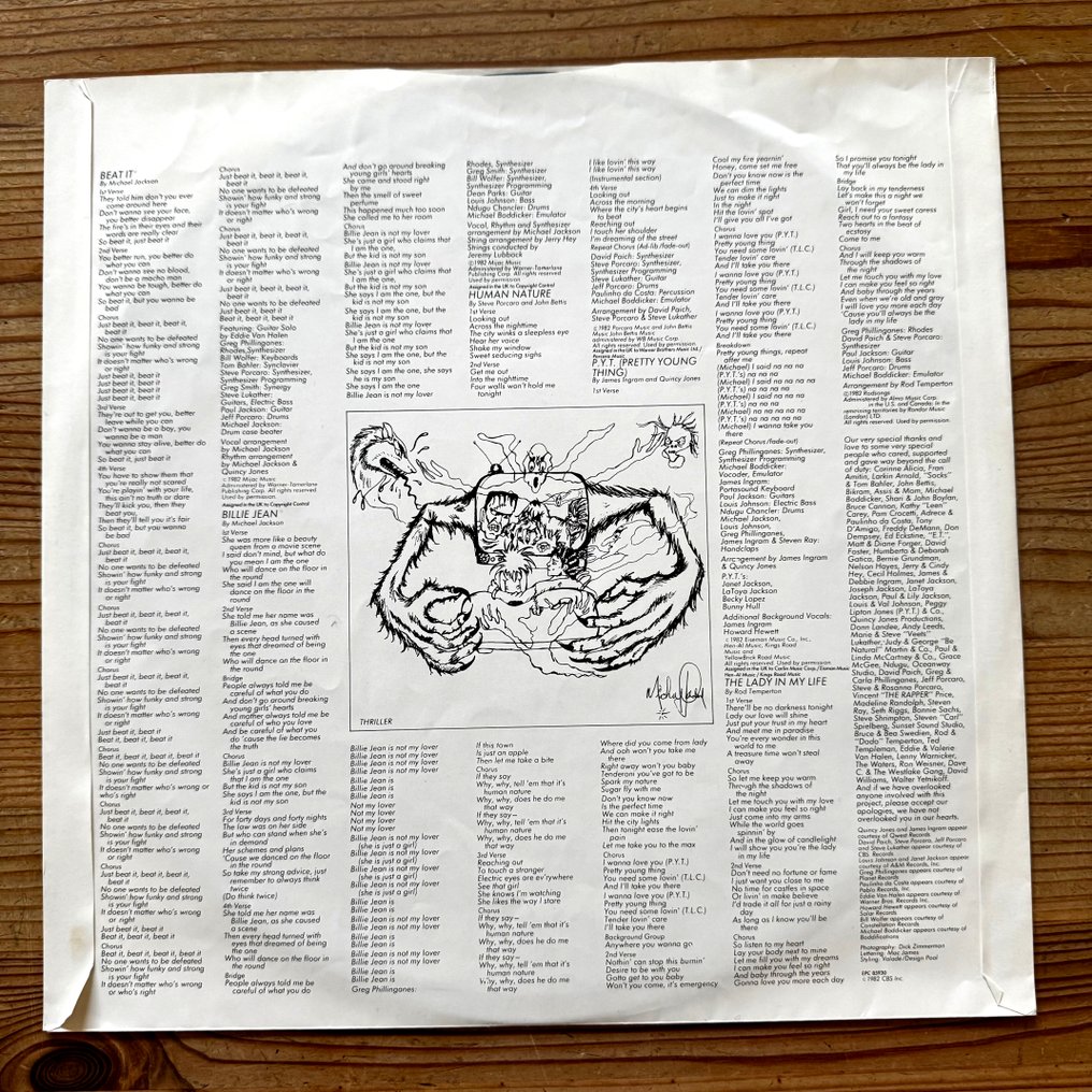 Michael Jackson - Thriller [UK first pressing] - 黑胶唱片 - 1st Stereo pressing - 1982 #3.2