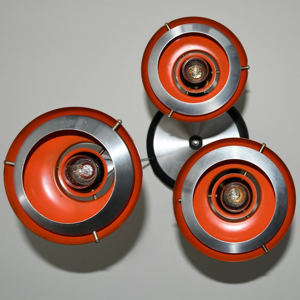 Lakro Amstelveen - Lampada da soffitto a sospensione (3) - Alluminio, Metallo, Rame - Space Age - H 150 cm #4.3