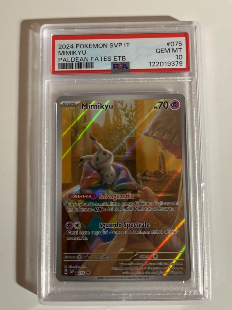 Pokémon - 1 Graded card - Mimikyu 075 Folie, Full kunst - PSA 10 - Scarlet & Violet - Paldean Fates ETB #2.1