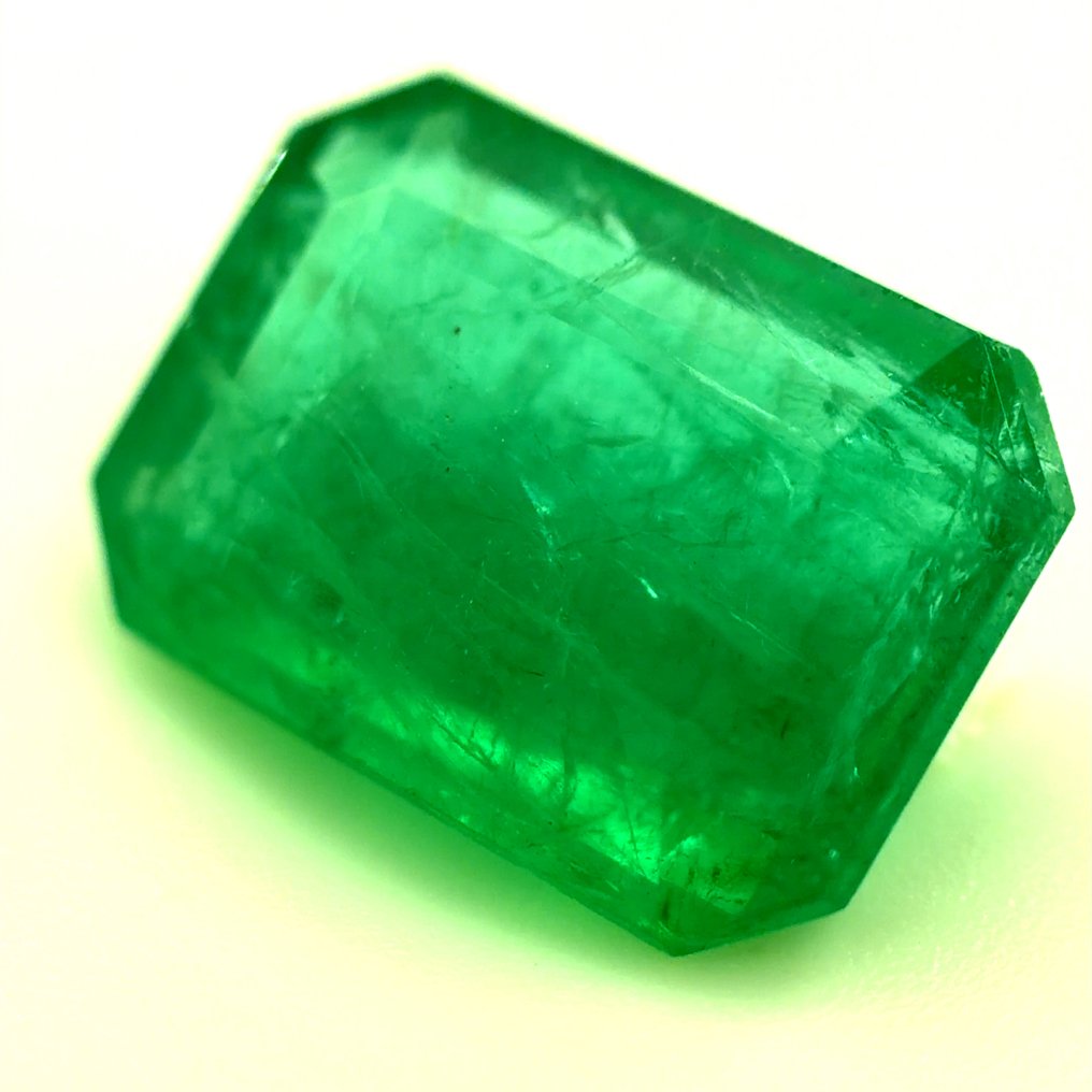 No reserve price - 1 pcs  Green Emerald  - 3.16 ct - International Gemological Institute (IGI) - Natural emerald #3.2