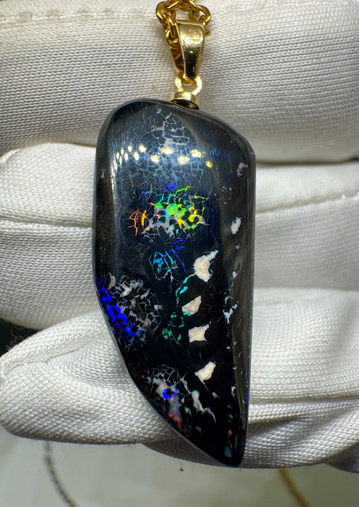 Οπάλιο Κρεμαστό κόσμημα - Ύψος: 37 mm - Πλάτος: 14 mm- 3.39 g - (1) #1.0