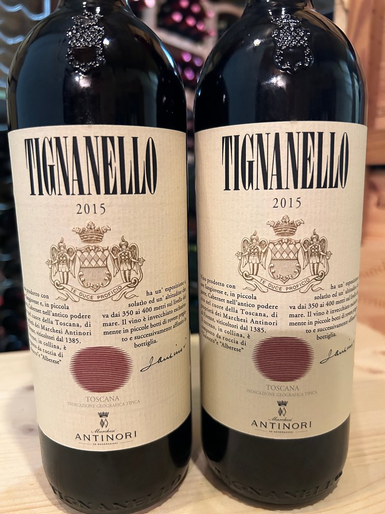 2015 Marchesi Antinori, Tignanello - Tuscany IGT - 2 Bottles (0.75L) #1.0