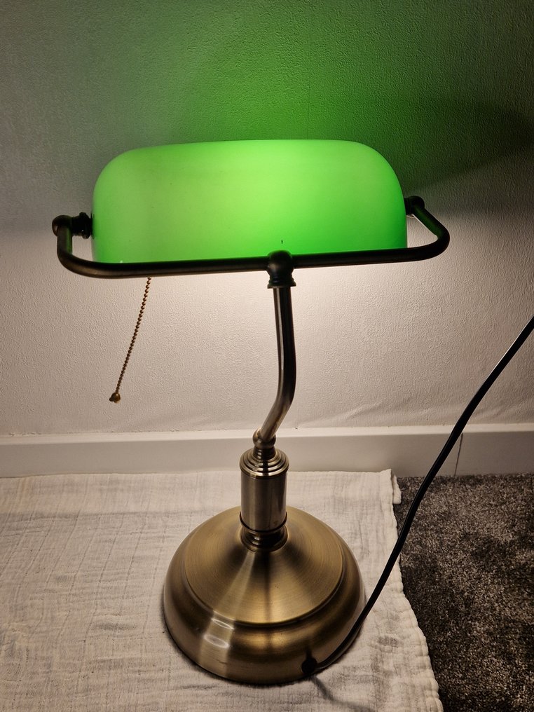 Lamp - desk lamp - Glass, Chrome plated - Bureau lamp #3.2