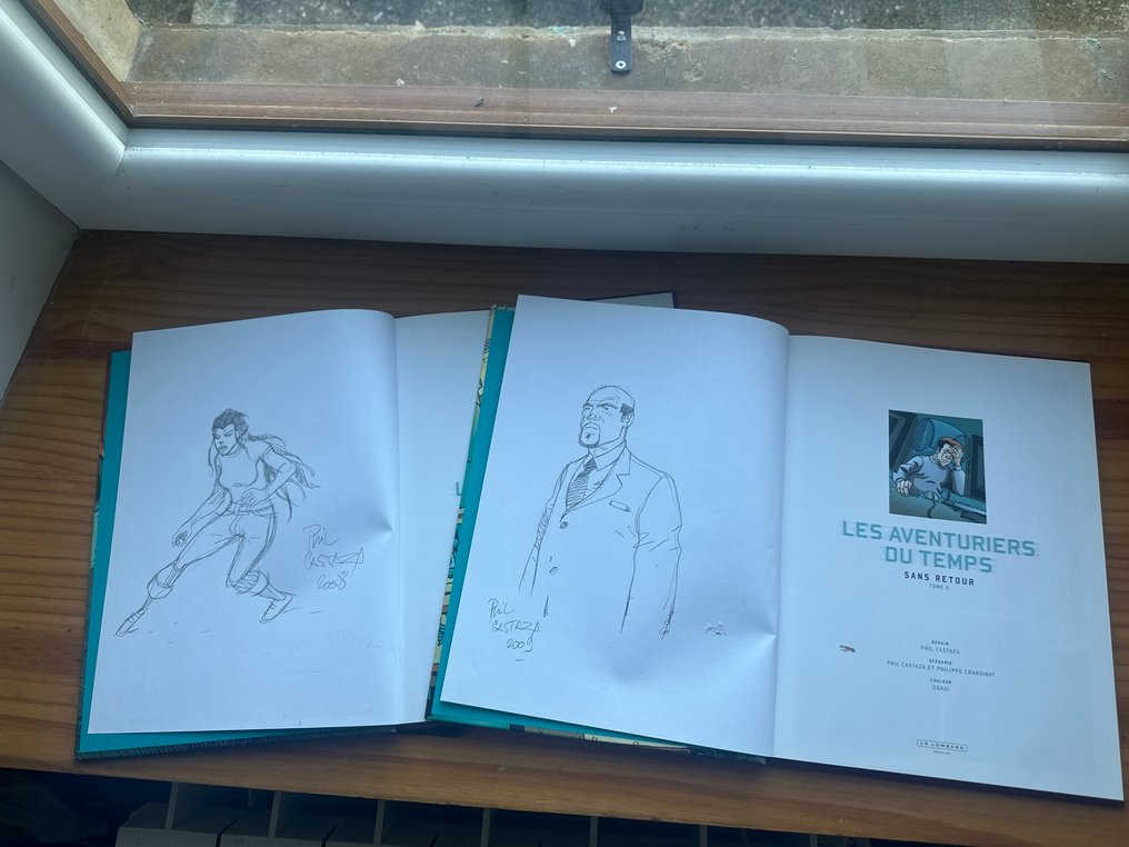 Les Aventuriers du temps T1 + T2 + 2x dédicace - 2x C - 2 Album - Πρώτη έκδοση - 2008/2009 #1.0