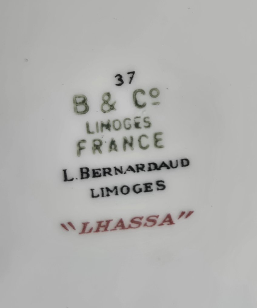 Bernardaud & Co. Limoges - Πιάτο (8) - Lhassa - Πορσελάνη - Λουλουδένια πολύχρωμη #2.1