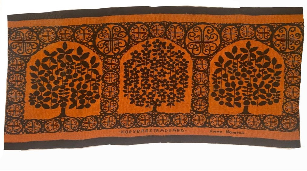 Borås Jacquardväveri Anne Nömtak - Tapestry - 0.75 cm - 148 cm - name-Körsbärsgården #2.1