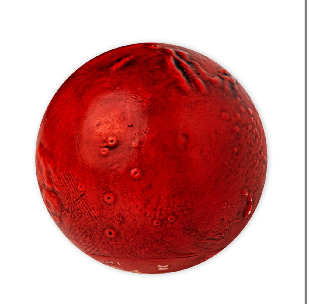 Barbados. 5 Dollars 2021 - - Spherical 3D Mars  with COA and BOX - 1 oz (.999) #1.0