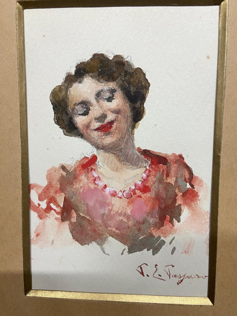 Paolo Emilio Passaro (1878-1956) - Donna che sorride #2.1