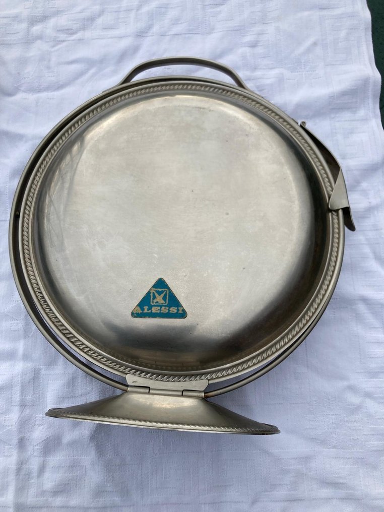 Alessi - Cesto per frutta (2) - acciaio inossidabile - Supporto per torta pieghevole #1.0