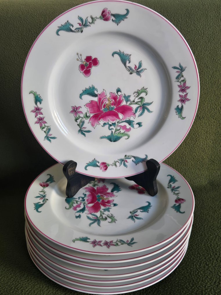 Bernardaud & Co. Limoges - Πιάτο (8) - Lhassa - Πορσελάνη - Λουλουδένια πολύχρωμη #4.3