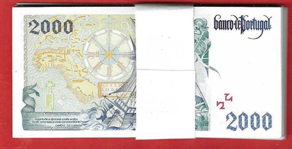 Portugal. - 50 x 2000 Escudos - various dates - Pick 189 #1.0