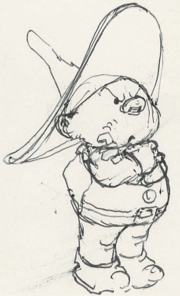 Dulieu, Jean - 1 nagy eredeti rajz - Paulus de Boskabouter - "Paulus en Eucalypta" (1976) #1.0