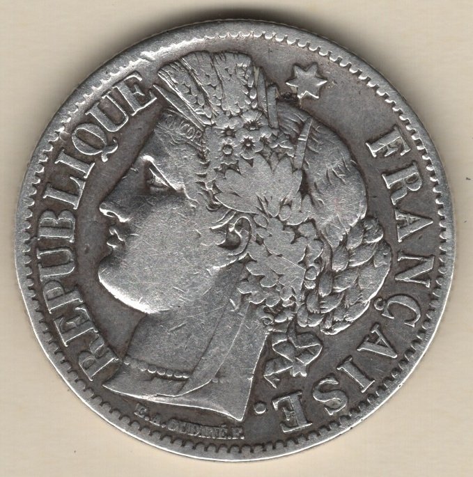 France. 2 Francs 1849-BB Cérès  (No reserve price) #1.0