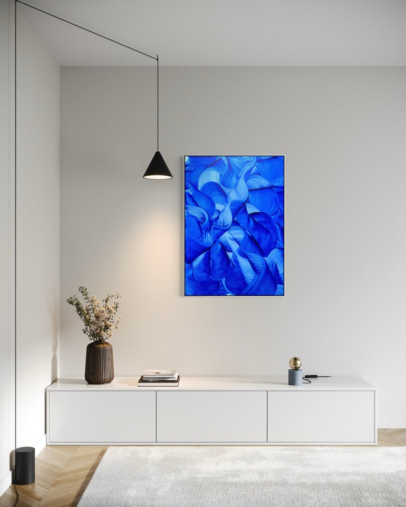 Anaïs LF - N°14 - Eclat Cobalt - Blue waves - Abstract art contemporary #2.1
