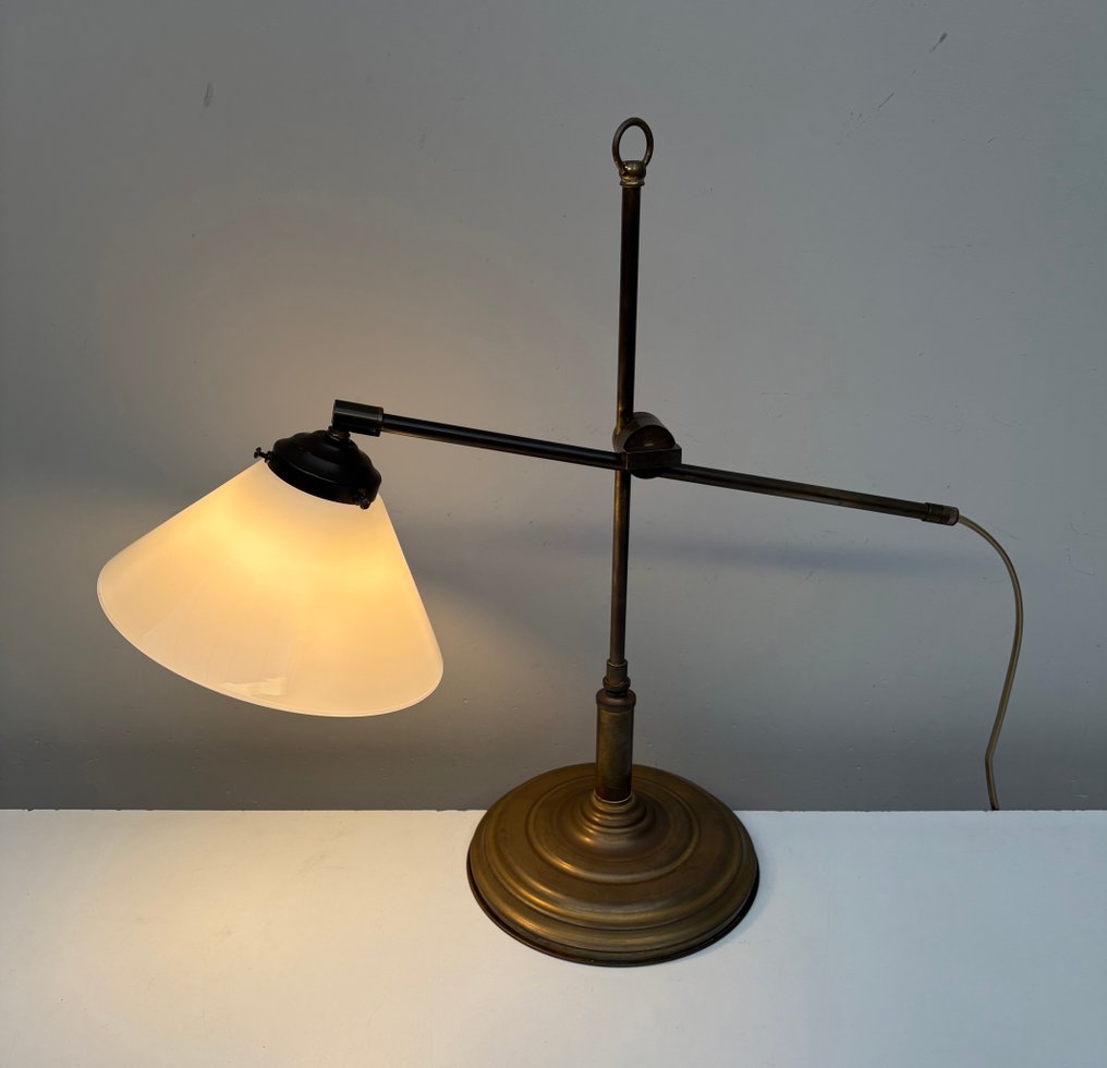 Desk lamp - Opaline glass - Art Deco style desk lamp #4.3