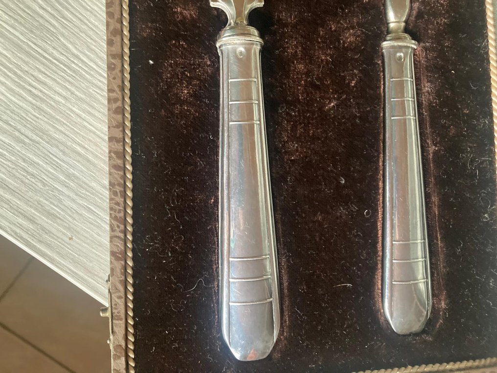 蛋糕叉 (2) - .900 银 - 两份蛋糕餐具 #3.2