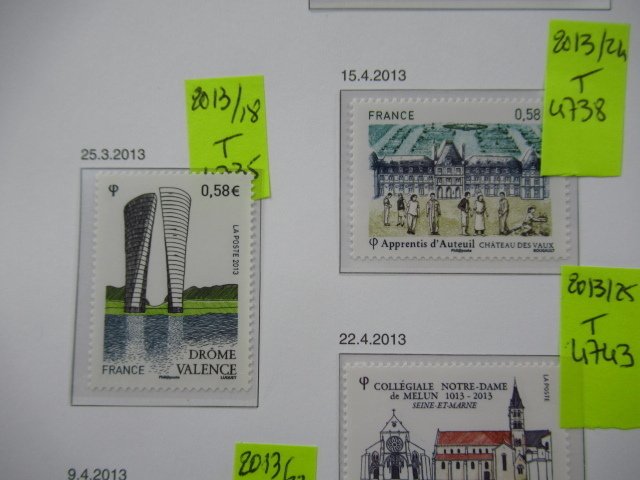 France 2013 - collection de timbres dans des pages Davo #3.2