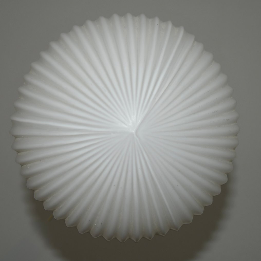 Philips Holland - Louis Kalff - Lampada da soffitto a sospensione - Metallo, Vetro, Alluminio - Opaalglas - H 60 cm #3.2