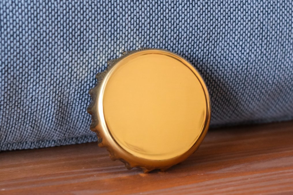 Georg Jensen - Georg Jensen - Flaskeåbner - Kronkorken - Messing, rustfrit stål - Kronkorken 1981 #3.2