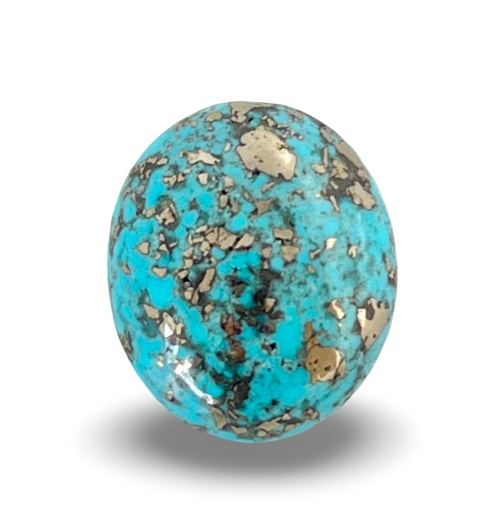 Nischapur Τουρλίνος με πυρίτης - 25,8 καρατίων Καμπουσόν- 5.16 g #1.0