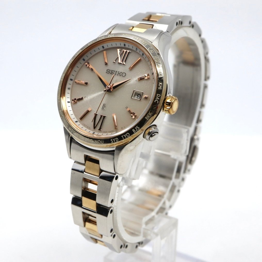 Seiko - Lukia Solar Radio Wave World Time - Zonder minimumprijs - 1B35-0AF0 - Dames - 2010-2020  #2.1