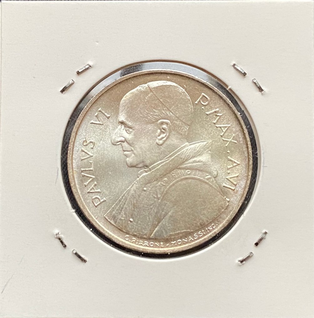 Vaticano. Lotto di 5 Monete da 500 Lire in Argento (Divisionali) 1966-1968-1969-1970-1971 (Senza prezzo di riserva) #4.3