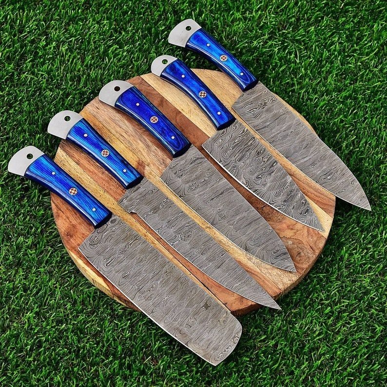 AAA - Μαχαίρι κουζίνας - Kitchen knife set -  μάχαιρα σεφ - Rosewood, swet - Βόρεια Αμερική - Σετ σεφ για μπάρμπεκιου, μαχαίρι σεφ #1.0