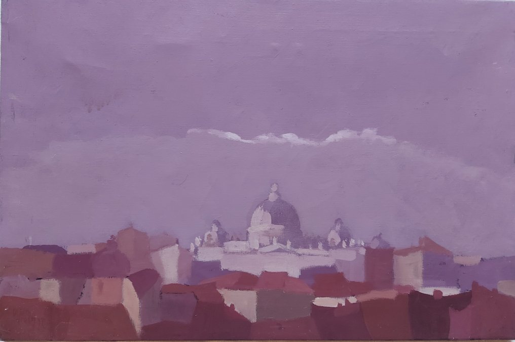 Gino Giusti (1937-2019) - Tetti di Roma #1.0