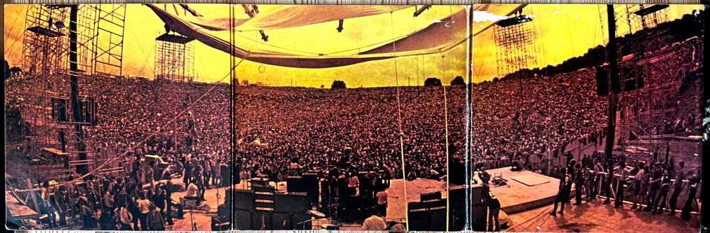Woodstock & Related - Woodstock  [3 LPs]- original soundtrack [first UK pressing on red/plum labels] - 3 x LP 專輯（三專輯） - 立體聲 - 1970 #1.0