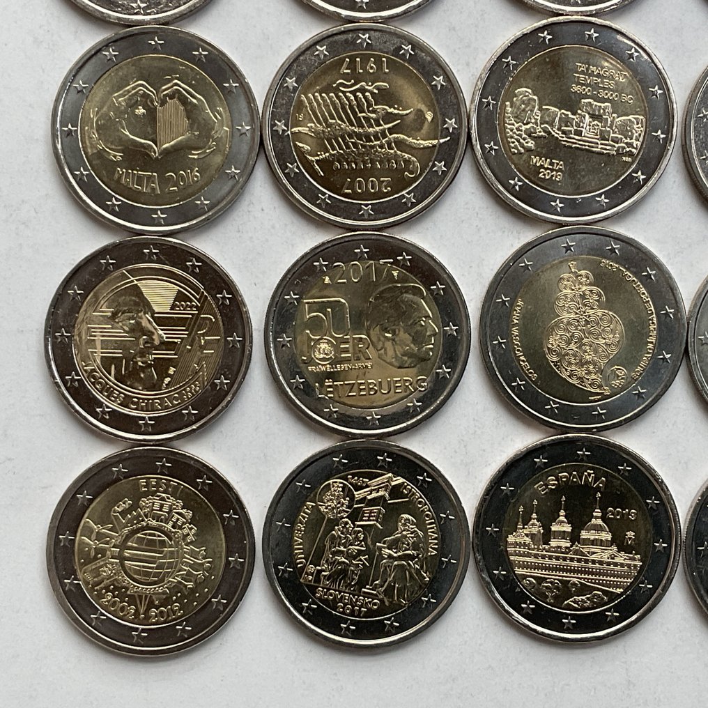 Europe. 2 Euro Various Years (25 stuks)  (Sans prix de réserve) #4.3