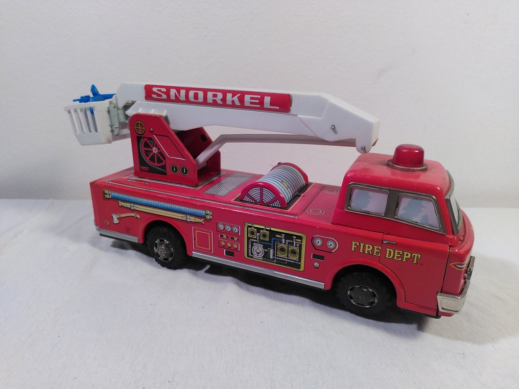 Yonezawa - Τσίγκινο παιχνίδι - Snorkel Firetruck, Unboxed - 1940-1950 - Ιαπωνία #1.0
