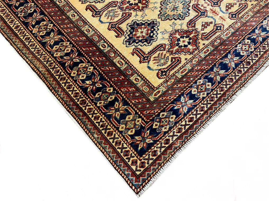 非常精细的哈萨克毯子 - 稀有设计 - 小地毯 - 218 cm - 144 cm #2.1