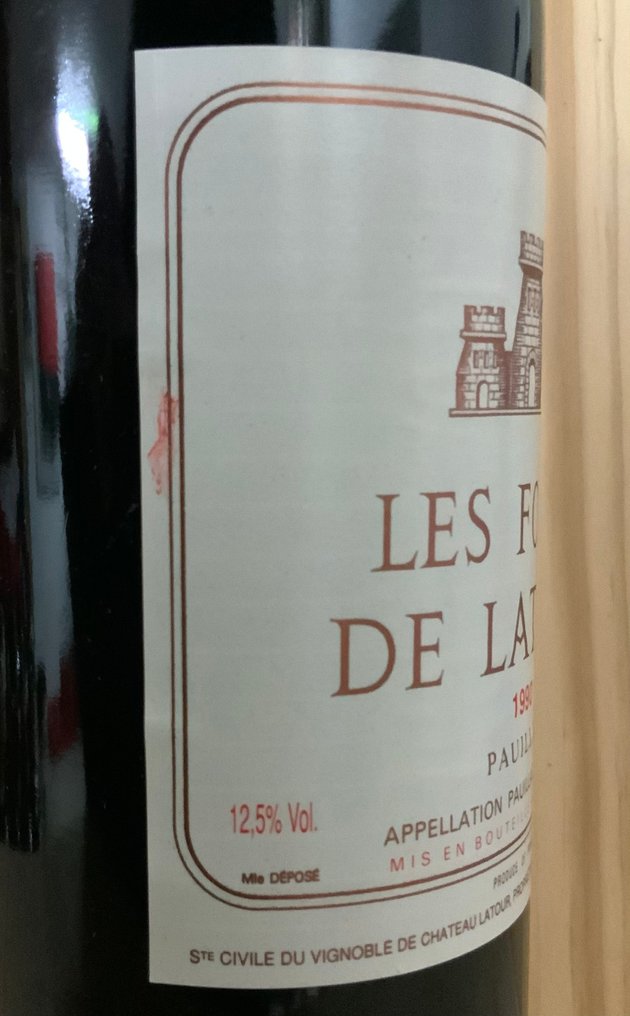 1990 Les Forts de Latour, 2nd wine of Ch. Latour - Μπορντό, Pauillac - 1 Φιάλη (0,73 L) #4.3