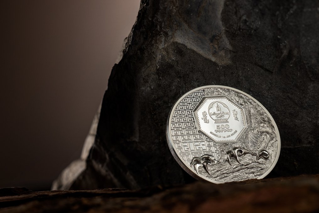 Mongolia. 500 Togrog 2023 Mongolian FALCON - 1 Oz (.999) Proof #3.2