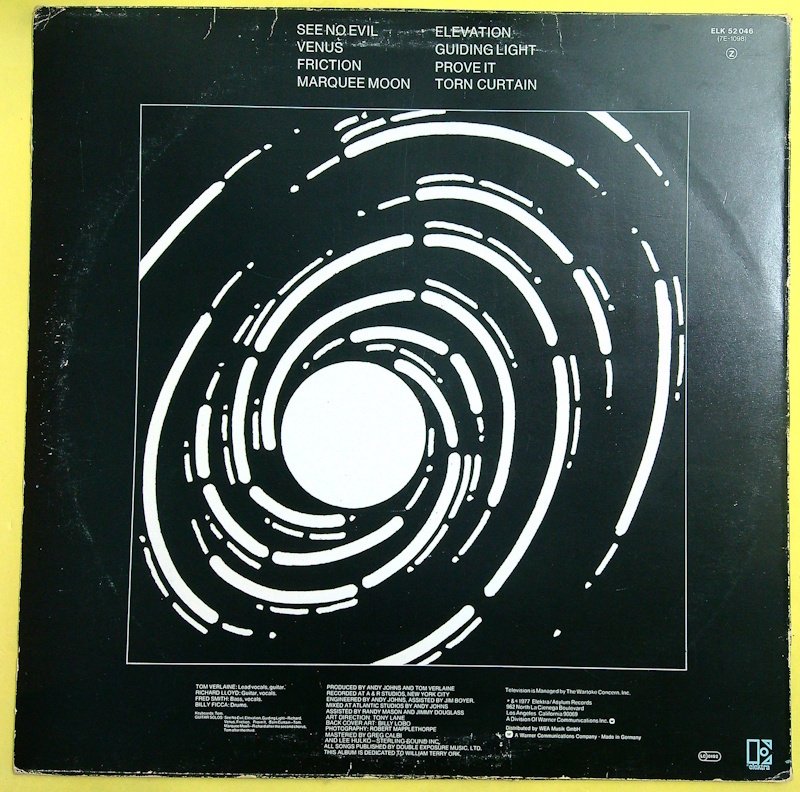 Television - Marquee Moon (New Wave, Punk) - LP Album (stand-alone item) - 1st Pressing - 1977 #1.0