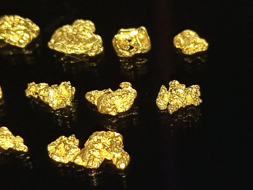 Brillantes pepitas de oro - Yukon/Canadá Pepitas- 0.5 g #4.3