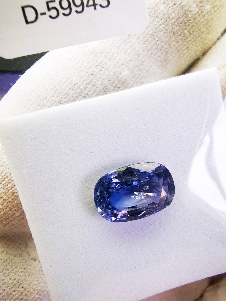 没有保留价 - 1 pcs 蓝色 蓝宝石 - 3.66 ct - 西班牙宝石学院(IGE) - 斯里兰卡 / 无热 #3.2