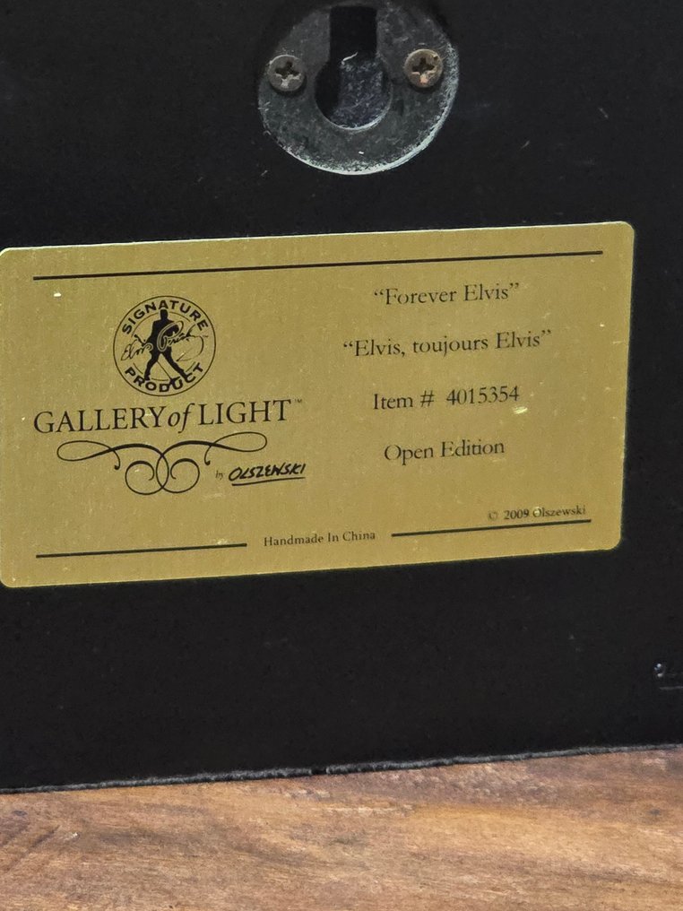 猫王 - 埃维斯·普里斯利 - “永恒的埃尔维斯”点亮立体画——奥尔谢夫斯基的光之画廊（已停产） - 2009 #3.2