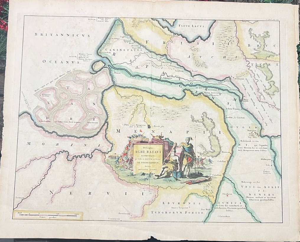 Netherlands - Zeeland, Brabant, Limburg; Mensone Alting. / F. Halma. - Descriptio Agri Batavi - 1721-1750 #1.0