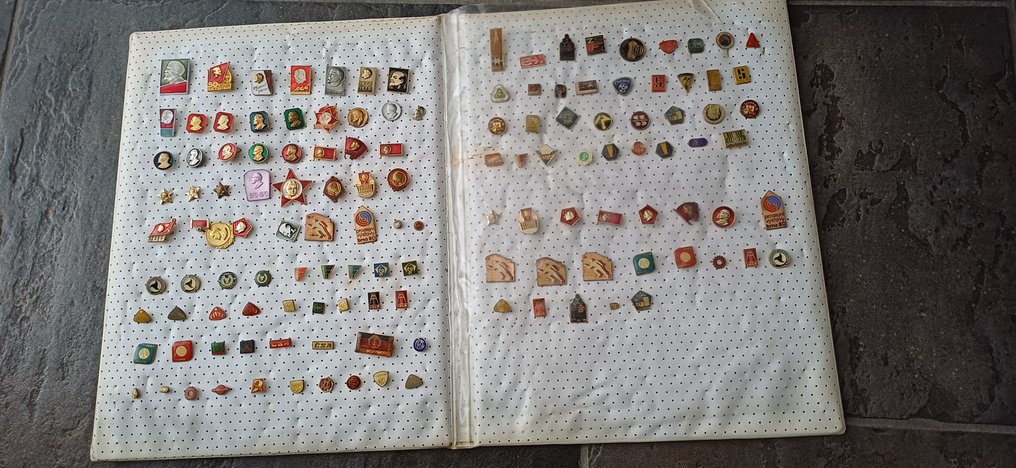 紀念品系列 - 超过130个别针、徽章，其中110个来自苏联共和国、列宁格勒和列宁。 #1.0