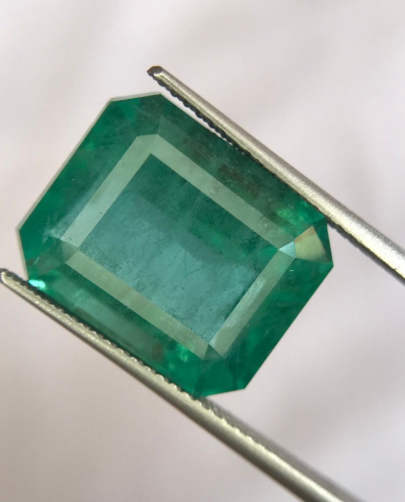 1 pcs  Verde Smarald  - 13.17 ct - IGI (Institutul gemologic internațional) #3.2