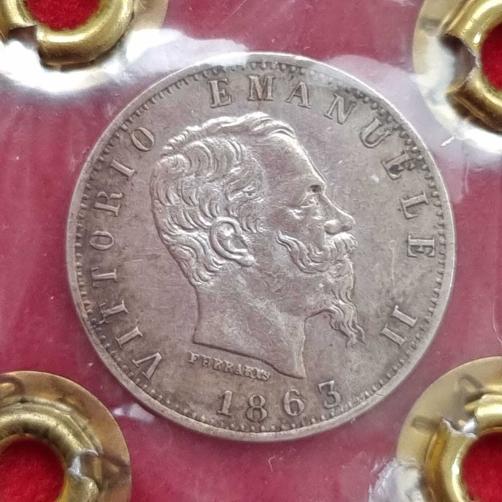 Olaszország. Vittorio Emanuele II - Umberto I. 2 Lire - 20 Centesimi 1863-1886  (Nincs minimálár) #2.1