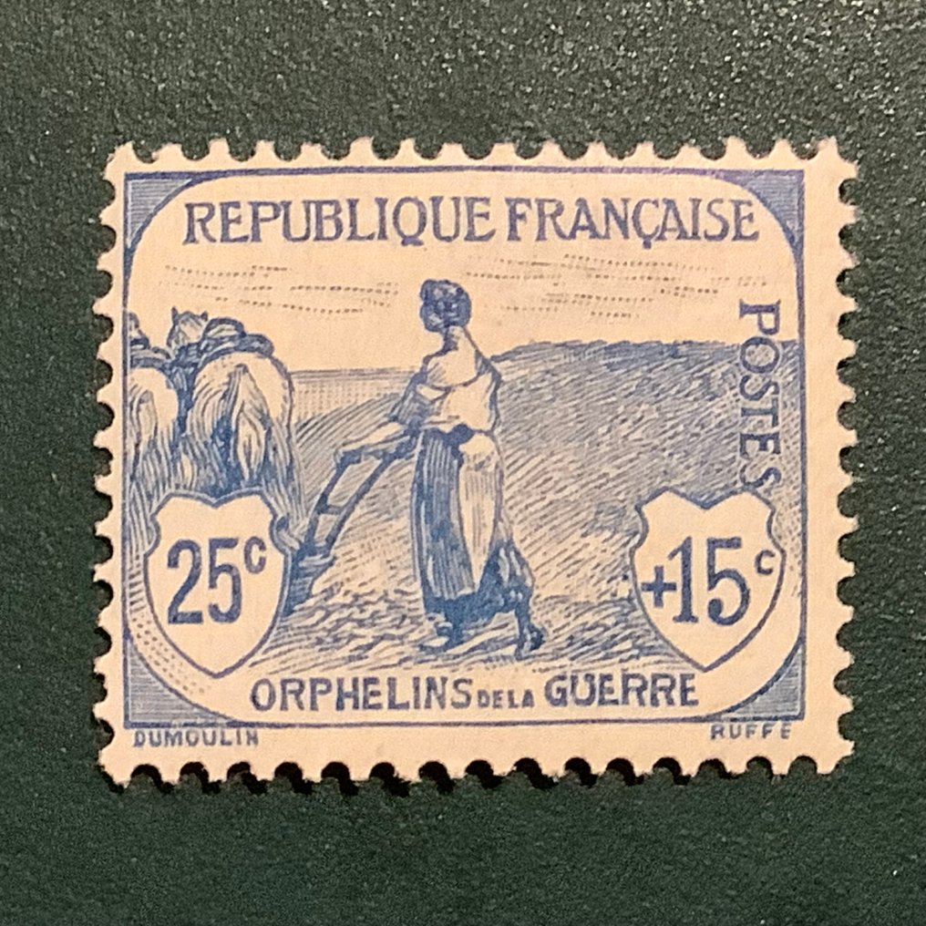 法国 1917/1918 - 25美分 Orphelins de Guerre-MNH - Yvert 151 #1.0