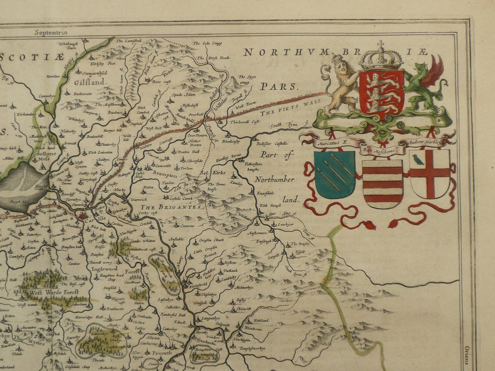 Ηνωμένες Πολιτείες - Cumberland / Cumbria / Carlisle / Lake District; Joan Blaeu - Cumbria vulgo Cumberland - 1661-1680 #4.3